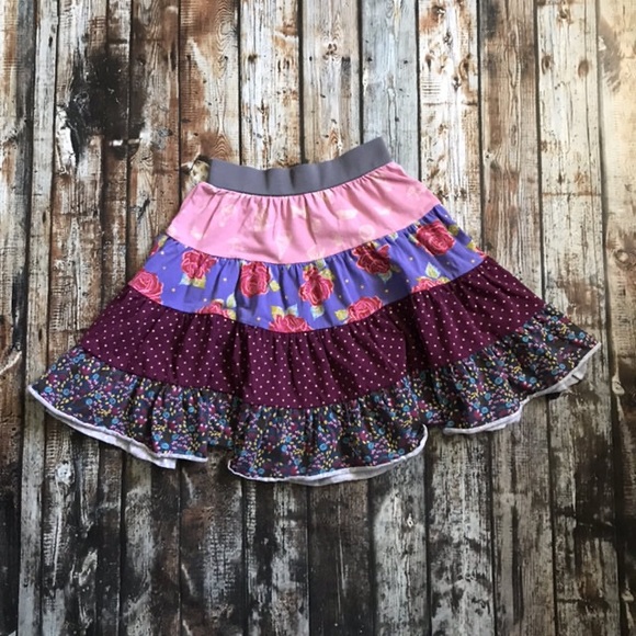 Matilda Jane Brushstroke Gentry tiered skirt from the Paint By Numbers - Picture 5 of 16